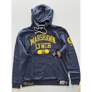Roots of Fight Marshawn Lynch #10 Cal Bears Navy Hoodie 3XL NWT